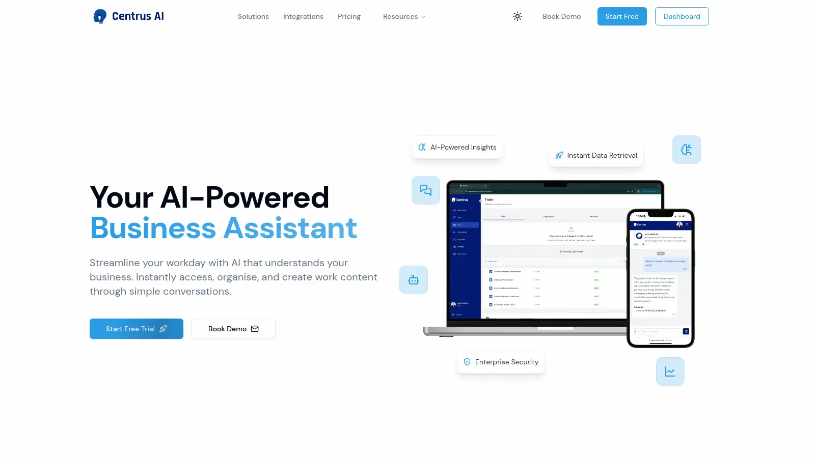 Centrus — screenshot