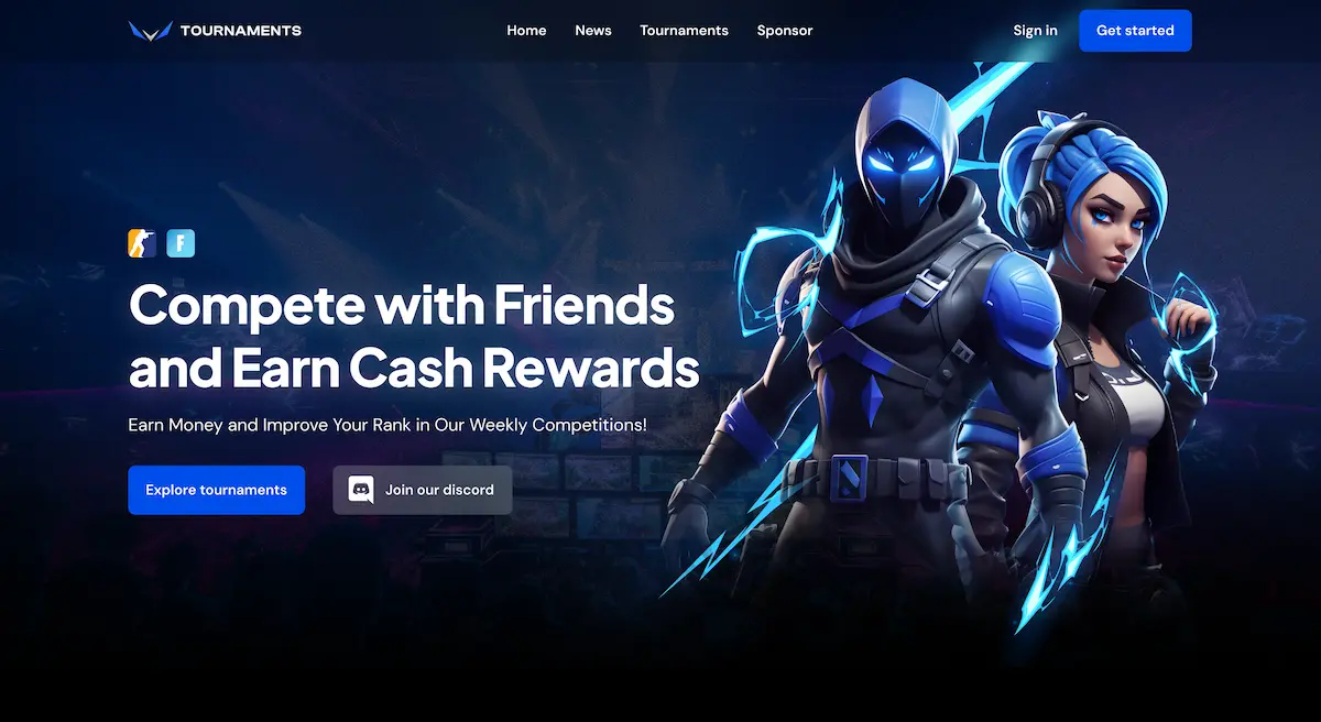 Tournaments — screenshot